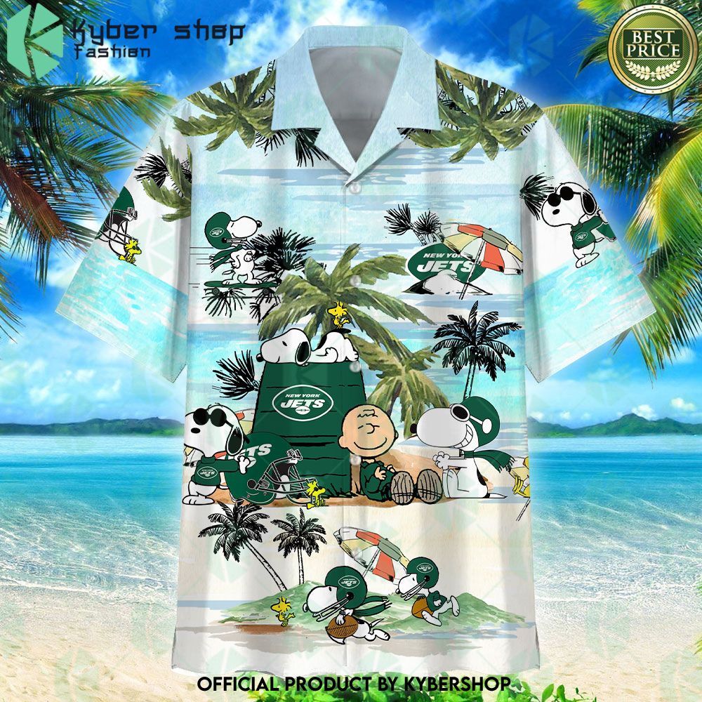 New York Jets Snoopy Hawaiian Shirt - LIMITED EDITION