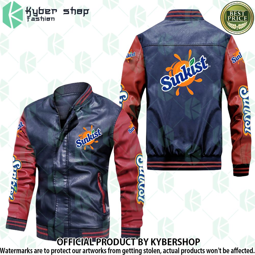sunkist bomber leather jacket limited edition yl2oi
